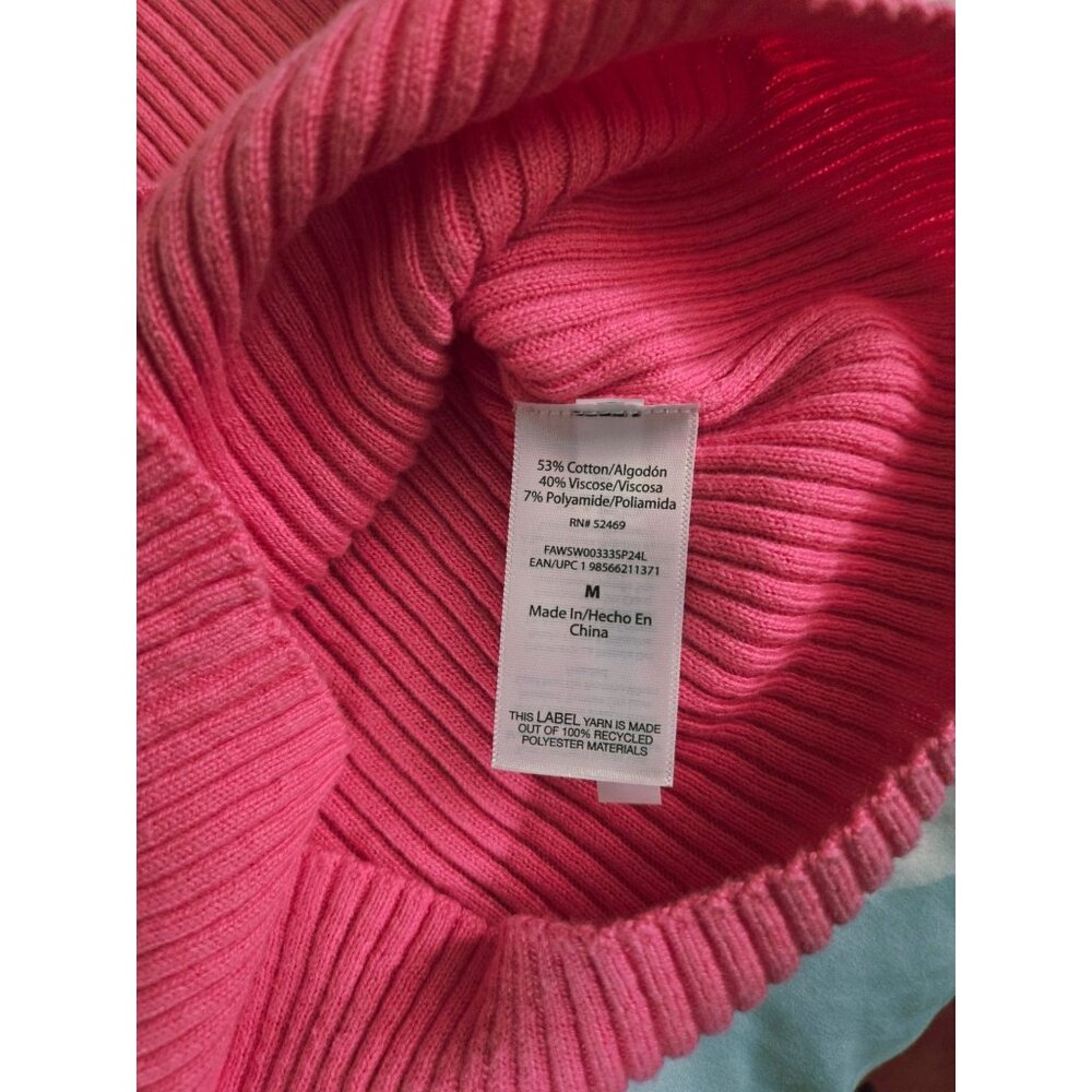 Women’s Scallop Trim Sleeveless Lightweight Sweater Size Medium - Free Assembly - Picture 6 of 6